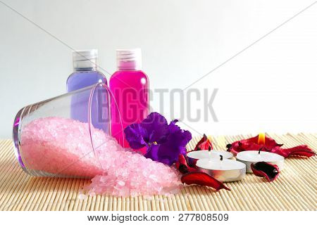 Cosmetics For Bathing, Set Of Treatments For Body