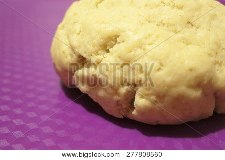 Raw Dough For Making Oatmeal Cookies. Homemade Bakery