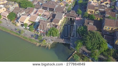 Aerial View Of Hoi An Old Town Or Hoian Ancient Town. Royalty High-quality Free Stock Photo Image Of