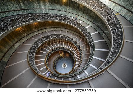 Bramante Staircase In Vatican Museums
