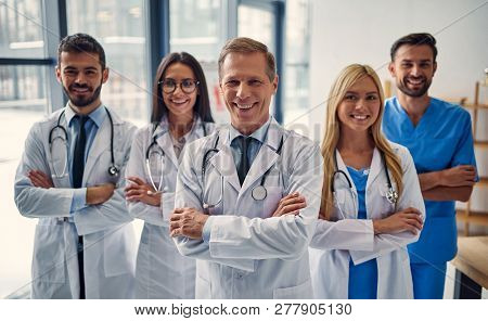 Group Of Doctors In Clinic
