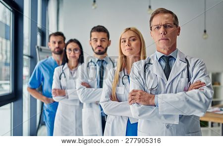 Group Of Doctors In Clinic