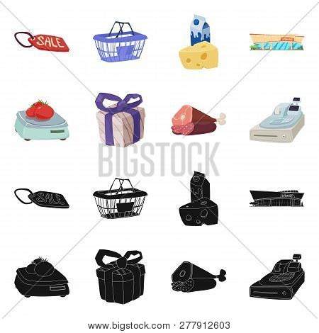 Vector Illustration Of Food And Drink Symbol. Set Of Food And Store Vector Icon For Stock.