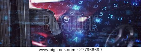 Virus background against charging plug hanging at charging station