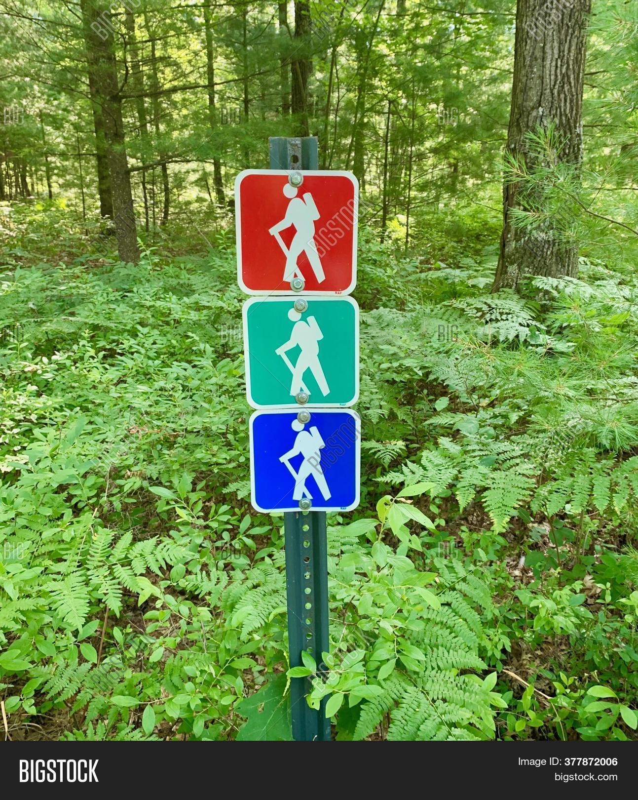 Walk Colored Sign Colored Signs Mark Image & Photo (Free Trial) | Bigstock
