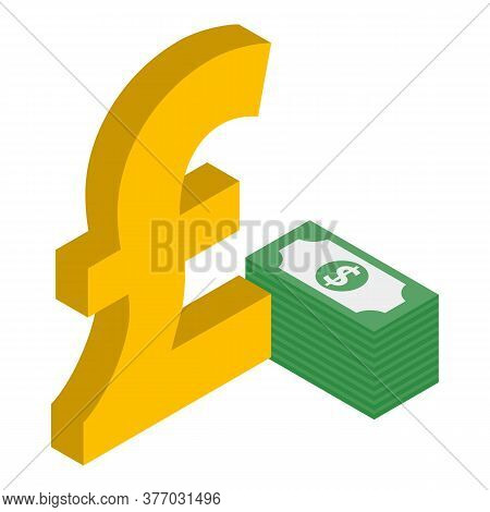 Currency Symbol Icon. Isometric Illustration Of Currency Symbol Vector Icon For Web