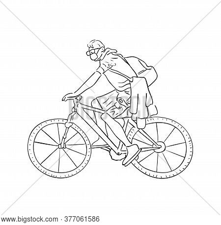 Man On Bicycle Vector Images, Illustrations &amp; Vectors (Free) - Bigstock