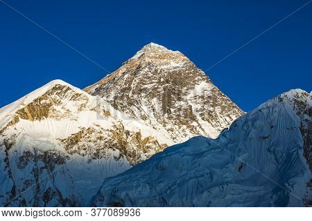 View Of The Everest From Kala Patar Mount. Nepal
