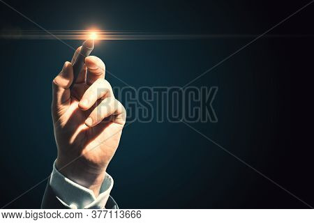 Hand Pen Drawing On Image Photo Free Trial Bigstock