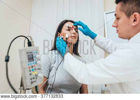 Reception At The Doctor-neuropathologist. Medical Examination In Hospital