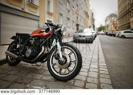 Vienna, Austria - 15 April 2018: Cars Parked On The Streets Of The City.