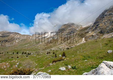 A Beautiful Spring Day On The Montasio Plan, Julian Alps, Friuli-venezia Giulia, Italy