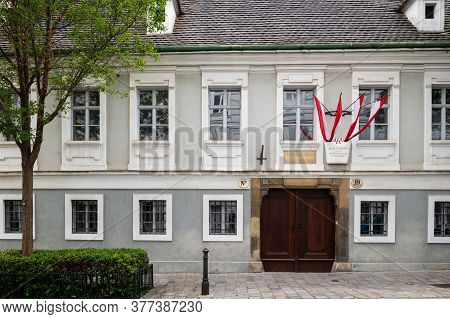 Vienna, Austria - June 18, 2020: Museum Of Josef Haydn In The 6th District Of Vienna. The Famous Aus