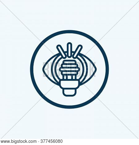 Vision Icon Isolated On White Background From Business Collection. Vision Icon Trendy And Modern Vis
