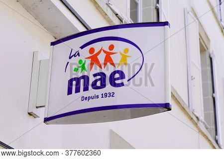 Bordeaux , Aquitaine / France - 07 17 2020 : Mae Logo And Store Sign Of French Multinational Insuran