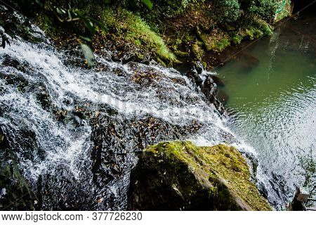 Beautiful Elephant Falls, The Three Steps Water Falls, In Shillong, Meghalaya, East Khasi Hills, Ind
