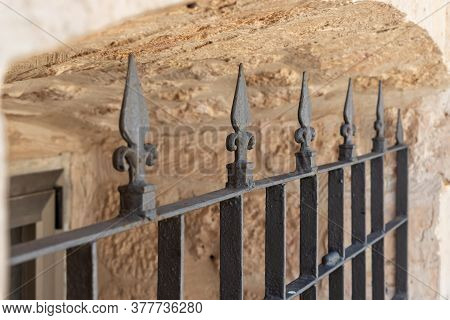 Daliyat Al-karmel, Israel, July 17, 2020 : The Decorative Lattice On The Window Of The Deir Al-mukhr