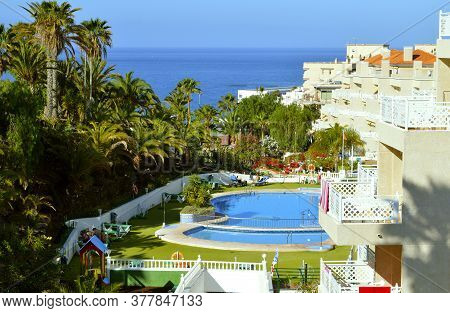 Callao Salvaje, Tenerife, Canary Islands, Spain, Europe - June 12, 2016 : Blue Sea Callao Garden Hot
