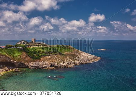Seascape Of Black Sea With Sile Castle From Viewpoint At Sile, Istanbul, Turkey
