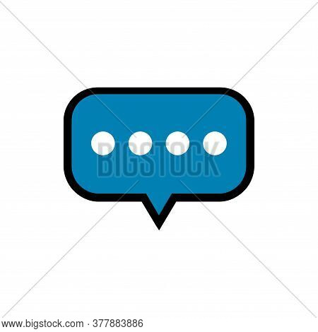 Chat Speech Bubble Icon Design. Message Communicatin Icon Sign. Online Consulting Icon Symbol. Chat 