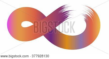 Ribbon Flow Color Swirl Strokes. Wave Sea Isolated Random Lines. Wires As Hair Beam Sheaf. Liquid Pa