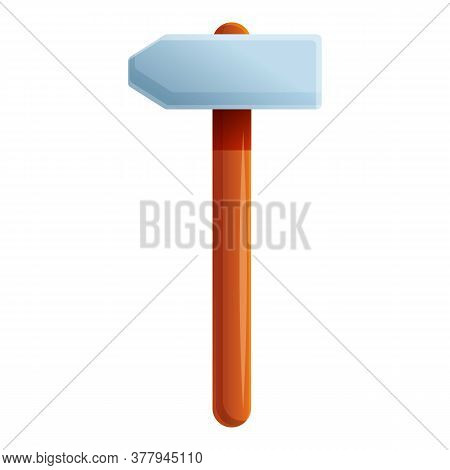 Blacksmith Home Sledgehammer Icon. Cartoon Of Blacksmith Home Sledgehammer Vector Icon For Web Desig