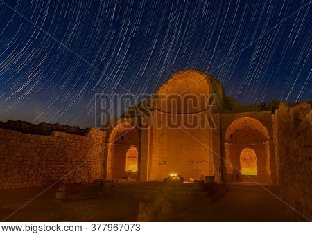 Vacation In Israel For Ruins And History In National Park Of Desert
