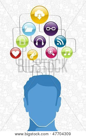 Social-Media-Mann-Diagramm