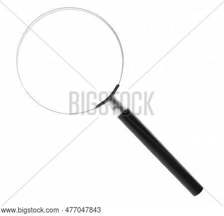 Magnifying Glass With Handle Isolated On White