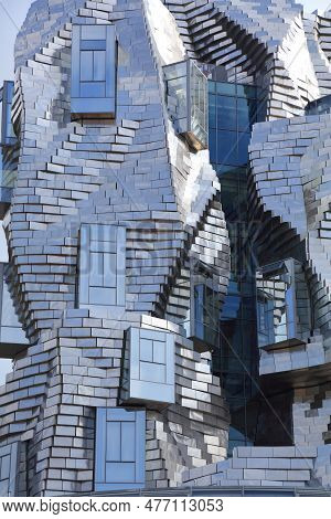 Arles, France - October 1, 2021: Tour Luma Building In Arles, France. Tour Luma Is A Local Arts Cent