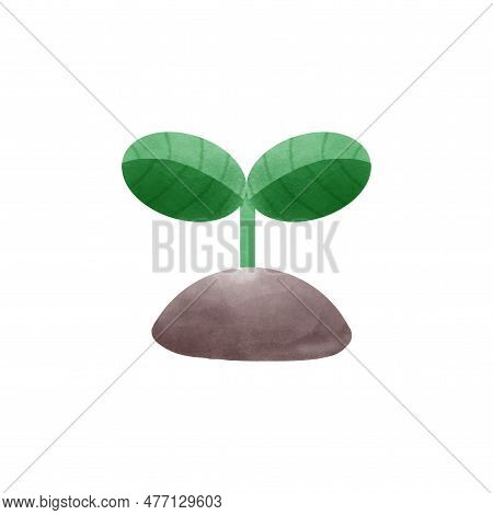 Seedlings Watercolor Emotion Element ,world Environment Day, Save The World, Earth Day, On White Bac