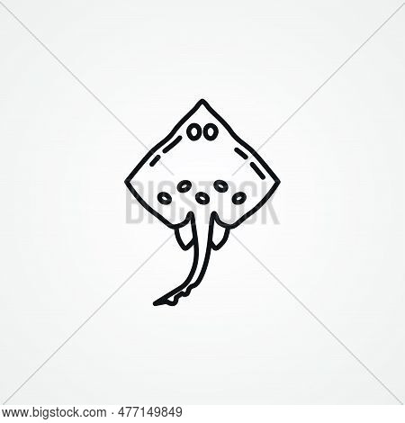 Cramp Fish Line Icon. Cramp-fish Outline Icon.