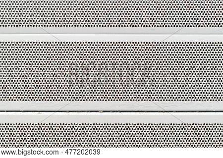Texture Of Noise Barrier. Mesh Pattern. High Quality Photo
