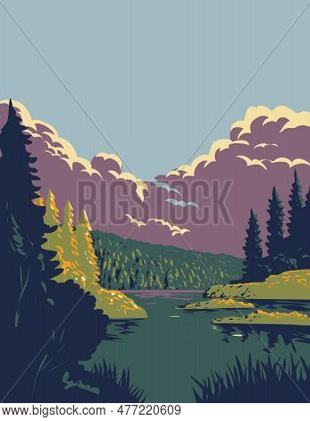 Wpa Poster Art Of Terra Nova National Park On The East Coast Of Newfoundland In The Canadian Provinc
