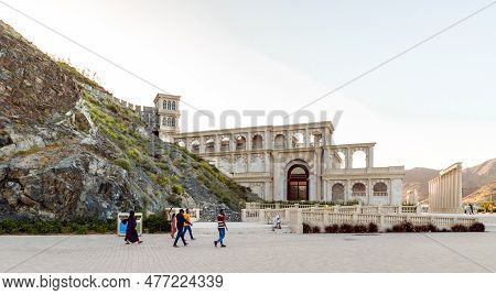 Sharjah, United Arab Emirates, March 17, 2023 : Khorfakkan Amphitheatre In The Suburbs Of The Sharja