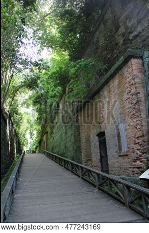 Fort Ruins In Sarushima Island, Yokosuka, Japan