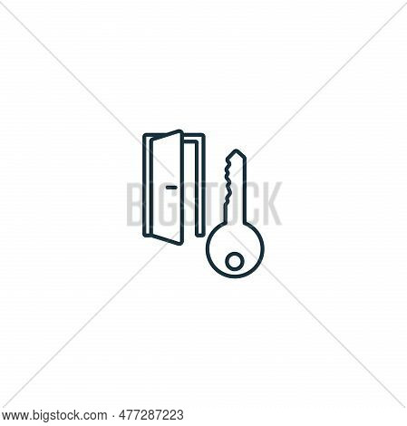 Enter Key Icon. Monochrome Simple Sign From Security Collection. Enter Key Icon For Logo, Templates,