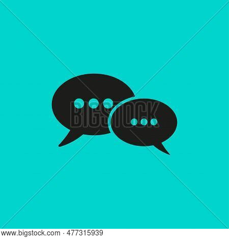 Speech Bubble Icon. Vector Illustration. Stock Picture.