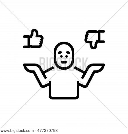 Black Line Icon For Sure Certainly Evidently Confident All-right Very-well Of-course Confuse Review