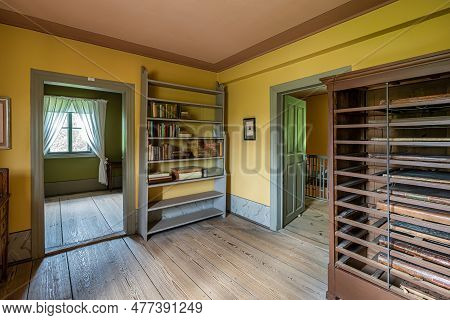 Weimar, Germany - May 12, 2023: Interior Of The Garden House Of Johann Wolfgang Von Goethe In Weimar