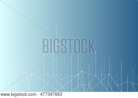 Vector Abstract Big Data Visualization. Visual Information Background. Future Technology