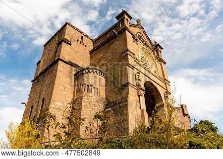 Scenic View Of The Famous Javier Castle In Navarra, Spain.