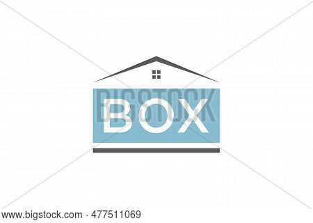 Box Real Estate Logo Design Template Element Suistable For Business Residental Vector