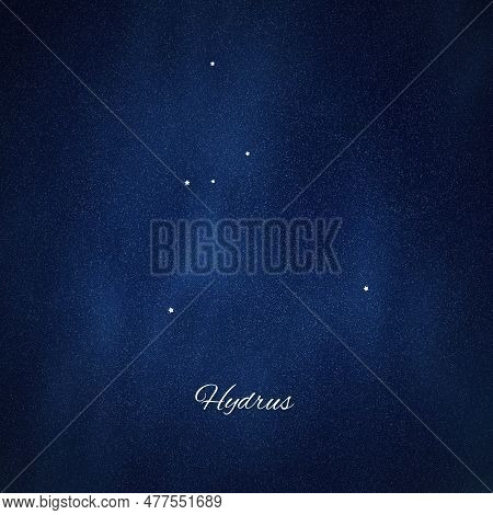 Hydrus Constellation, Cluster Of Stars, Water Snake Constellation