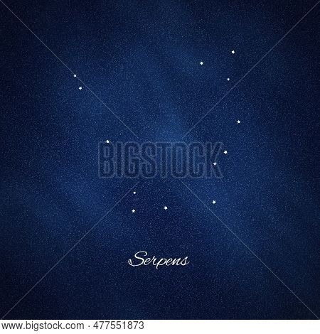 Serpens Constellation, Cluster Of Stars, Serpent, Snake Constellation
