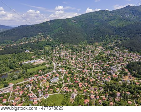 Aerial View Of Vitosha Mountain Near Village Of Rudartsi, Bulgaria