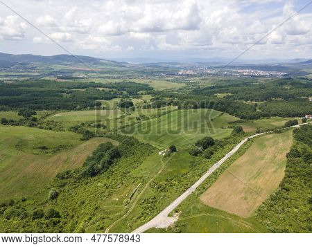 Aerial View Of Vitosha Mountain Near Village Of Rudartsi, Bulgaria