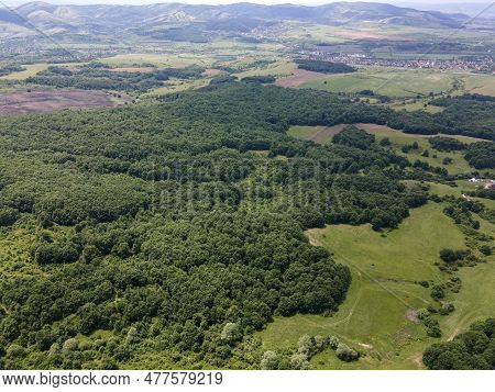 Aerial View Of Vitosha Mountain Near Village Of Rudartsi, Bulgaria