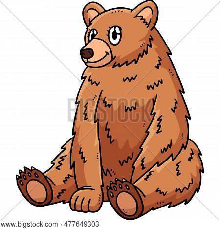 This Cartoon Clipart Shows A Mother Bea Illustration.