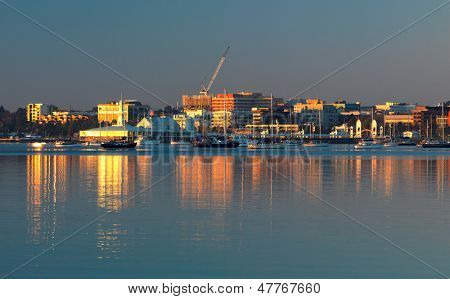 Geelong wybrzeża wcześnie rano